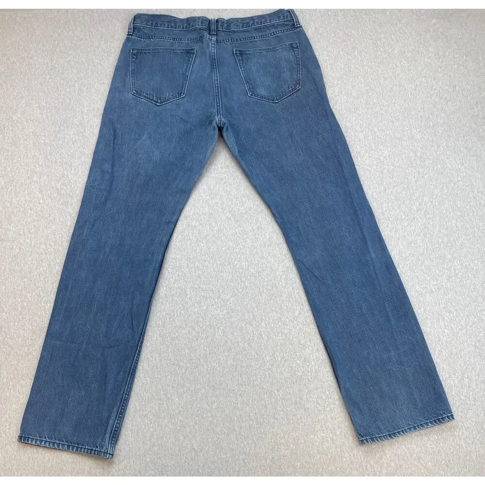 Banana Republic‎ Jeans Mens 34 x 34 Blue Denim 100% Cotton Straight
